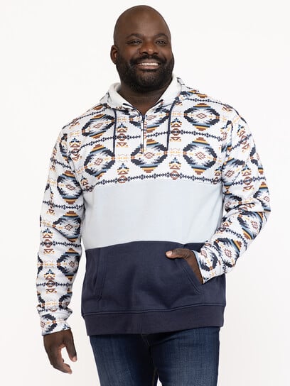 Men's Geo Quarter-Zip Hoodie Men's Geo Quarter-Zip Hoodie