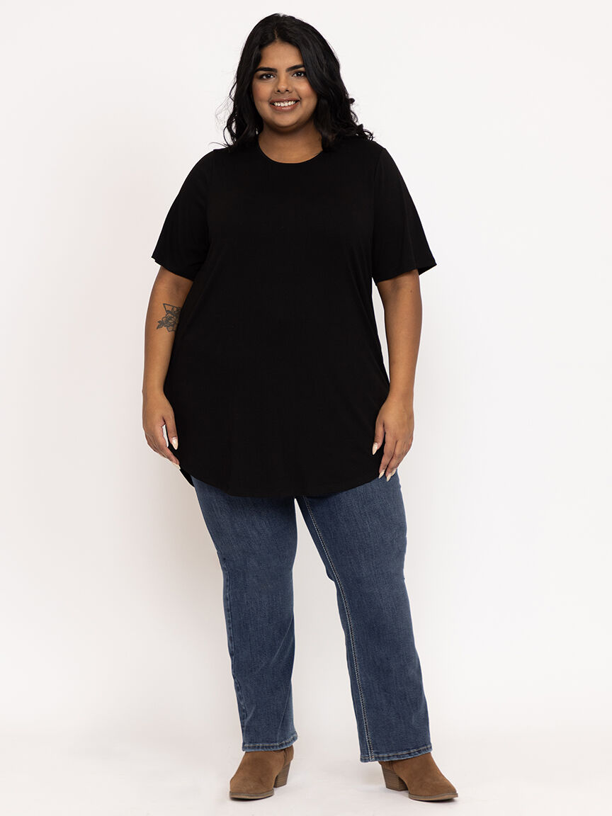 Women's Crew Neck  Legging Tunic Tee