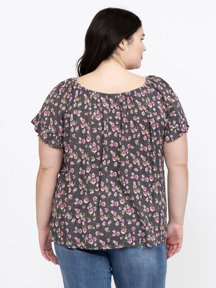 Women's Floral Peasant Top Warehouse One