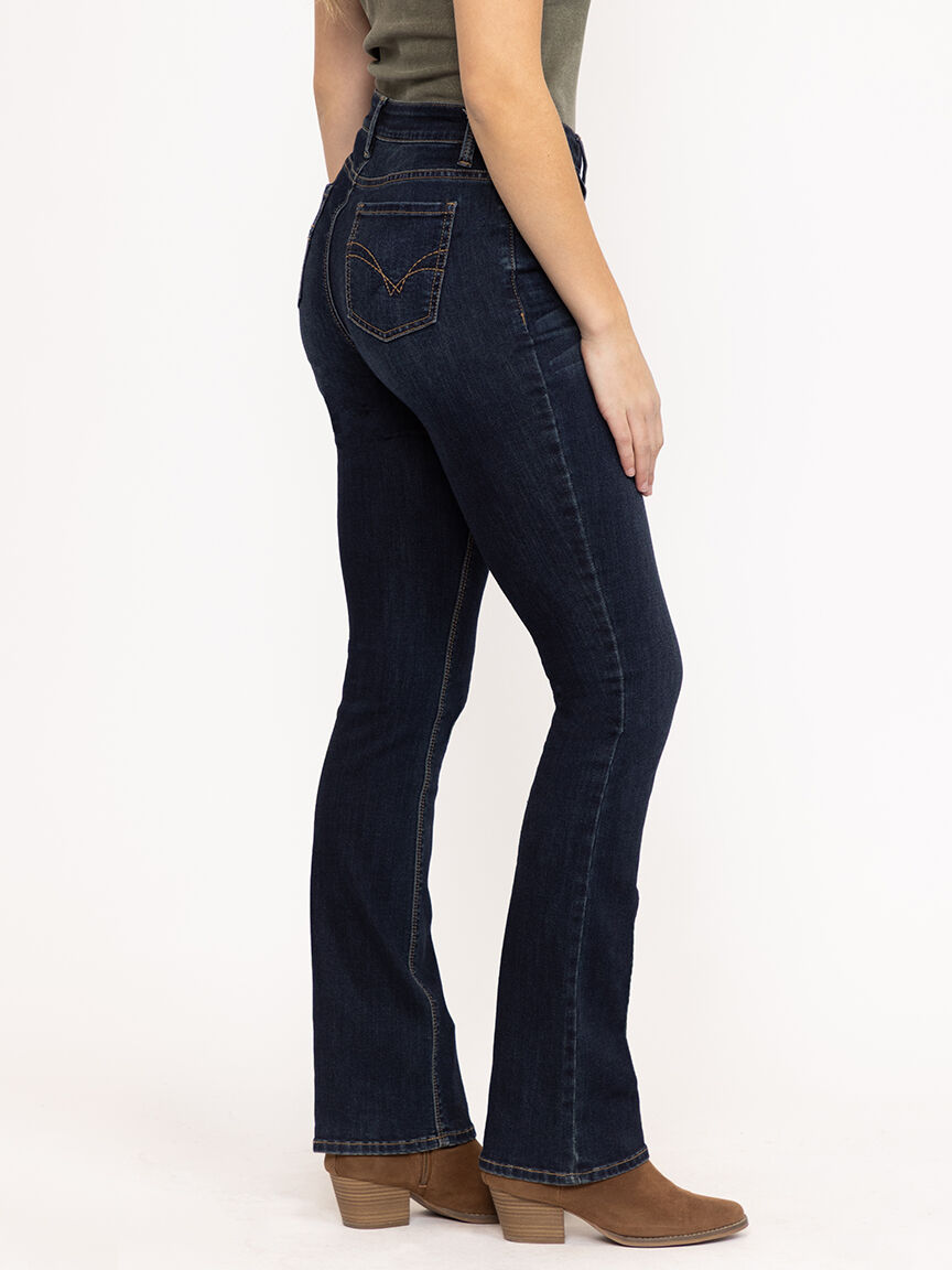 Women's Dark Wash Baby Boot Jeans