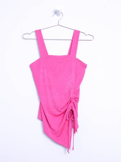 Women's Asymmetric Ruched Front Tank Women's Asymmetric Ruched Front Tank
