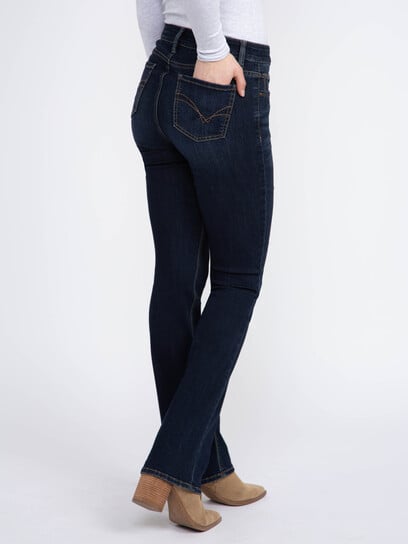 Women's Dark Wash Baby Boot Jeans Women's Dark Wash Baby Boot Jeans