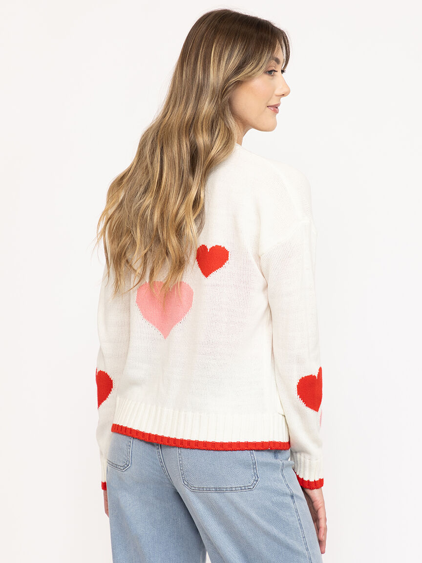 Women's Heart Open Cardigan