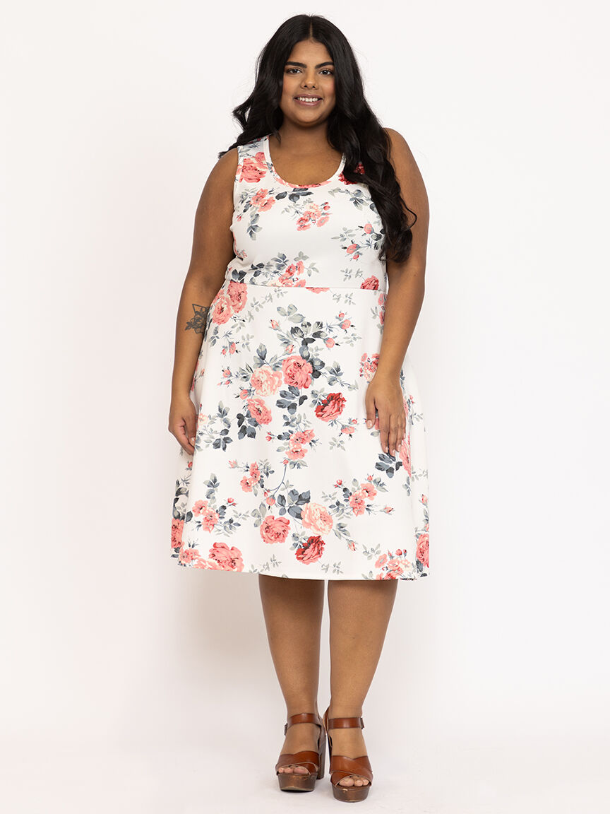 Women's Floral Skater Dress