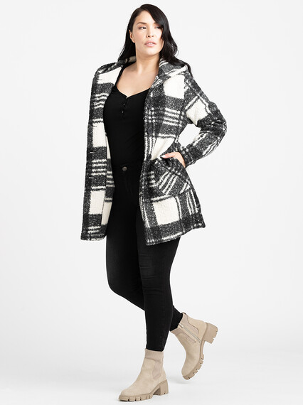 Women's Boucle Plaid Coat Women's Boucle Plaid Coat Image 1