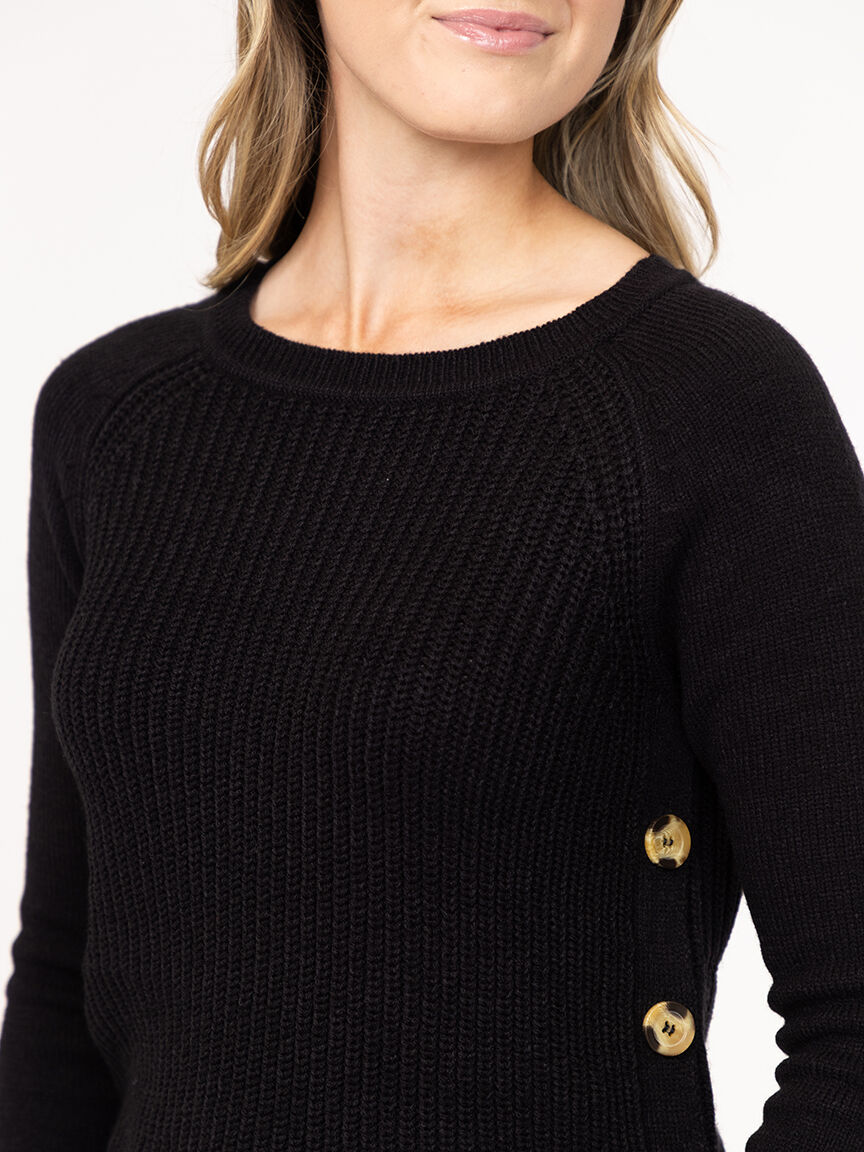 Women's Side Button Sweater
