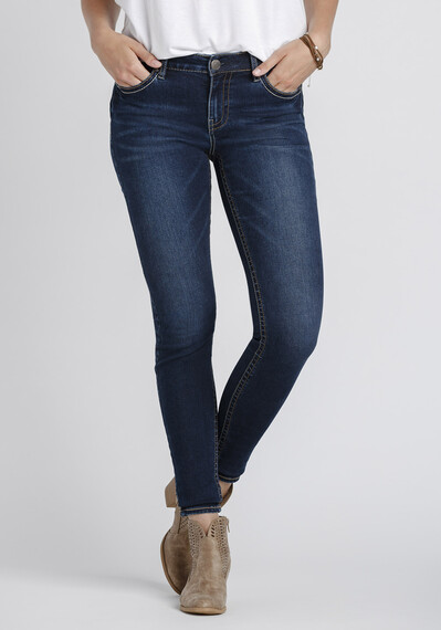 Women's Indigo Wash Skinny Jeans Image 1