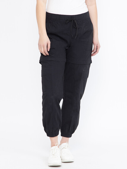 Women's Convertible Zipped Off Cargo Jogger Pant Women's Convertible Zipped Off Cargo Jogger Pant Image 2