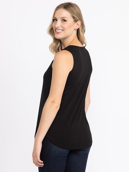 Women's Studded Zip Front  Tank Women's Studded Zip Front  Tank Image 5