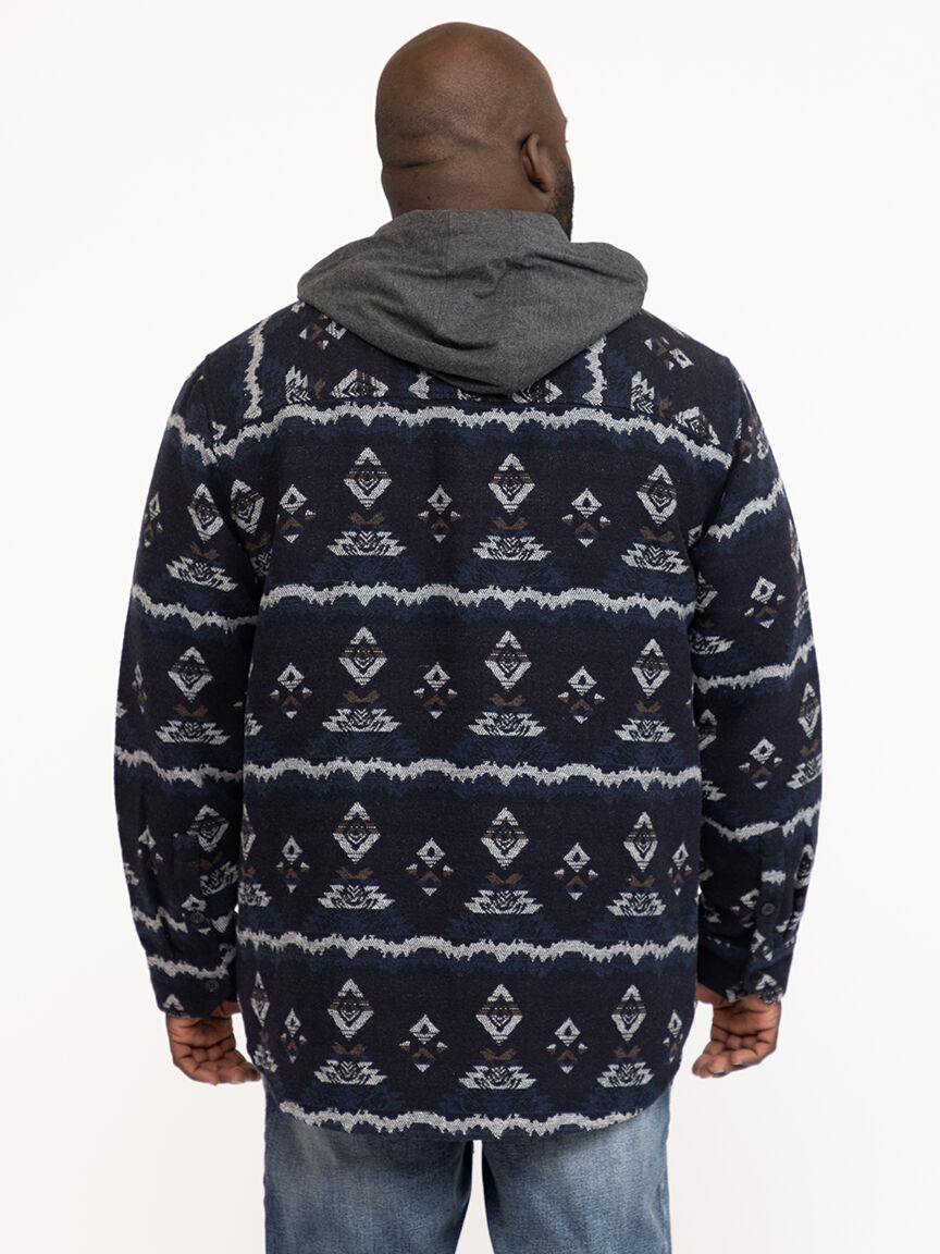 Men's Geometric Flannel Shirt