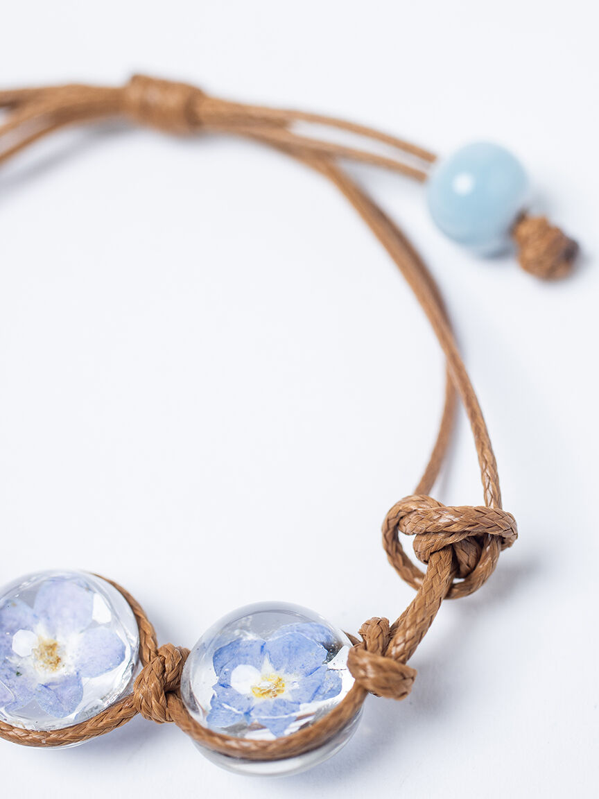 Women's Pressed Flower Bracelet