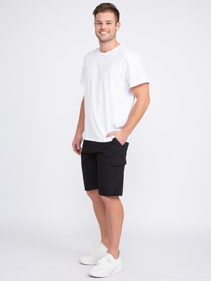 Men's Textured Cargo Hybrid Shorts Image 1