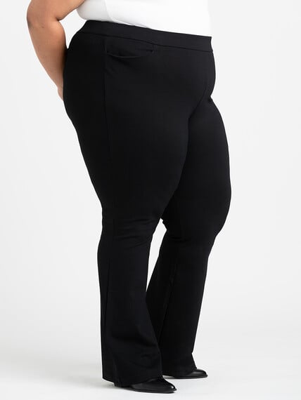 Women's Pull-on Ponte Boot Cut Pants Image 3