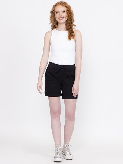 Women's Knit Waist Twill Utility Bermuda Short Women's Knit Waist Twill Utility Bermuda Short