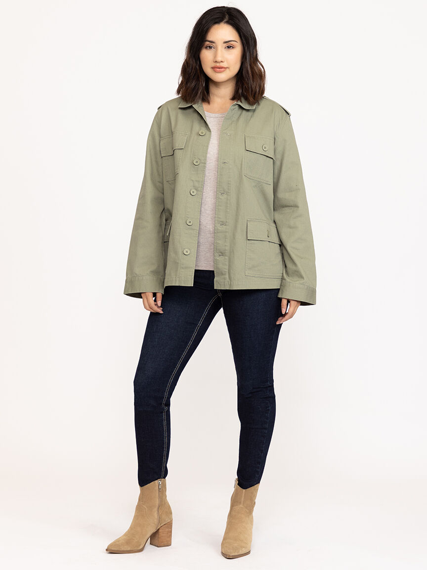 Women's Chore Coat with Knit Back