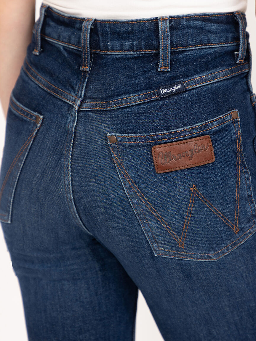 Women's Retro Bailey High Rise Dark Wash Bootcut Jeans