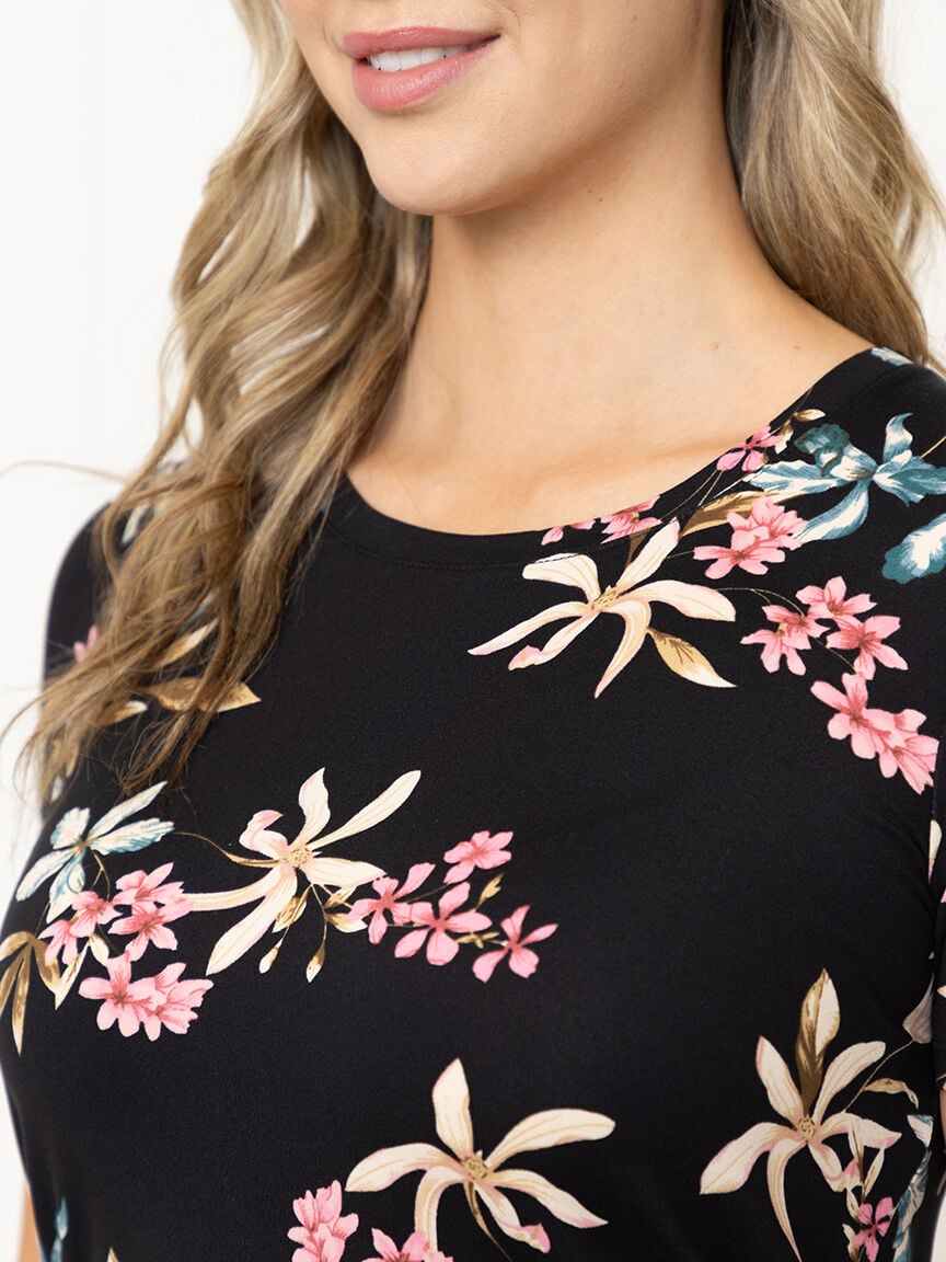 Women's Tropical Crew Neck Tee