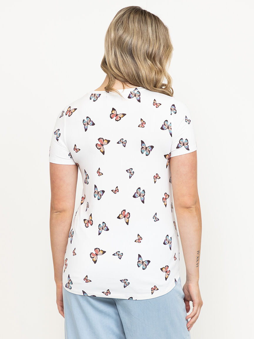 Women's Butterfly Crew Neck Tee