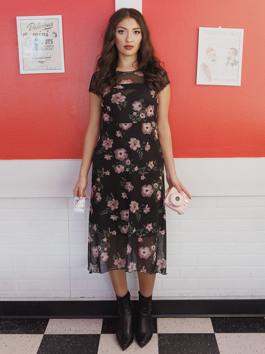 warehouse retro floral dress warehouse retro floral dress