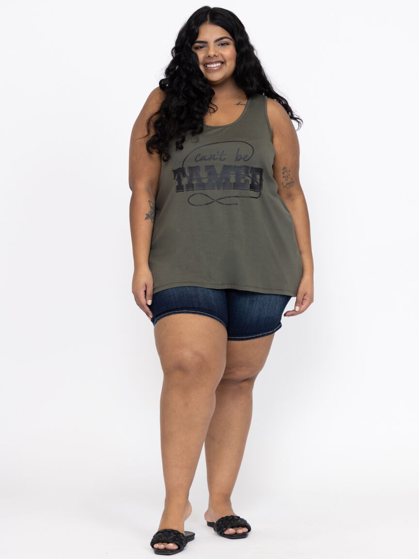 Women's Can't Be Tamed Racerback Tank Warehouse One
