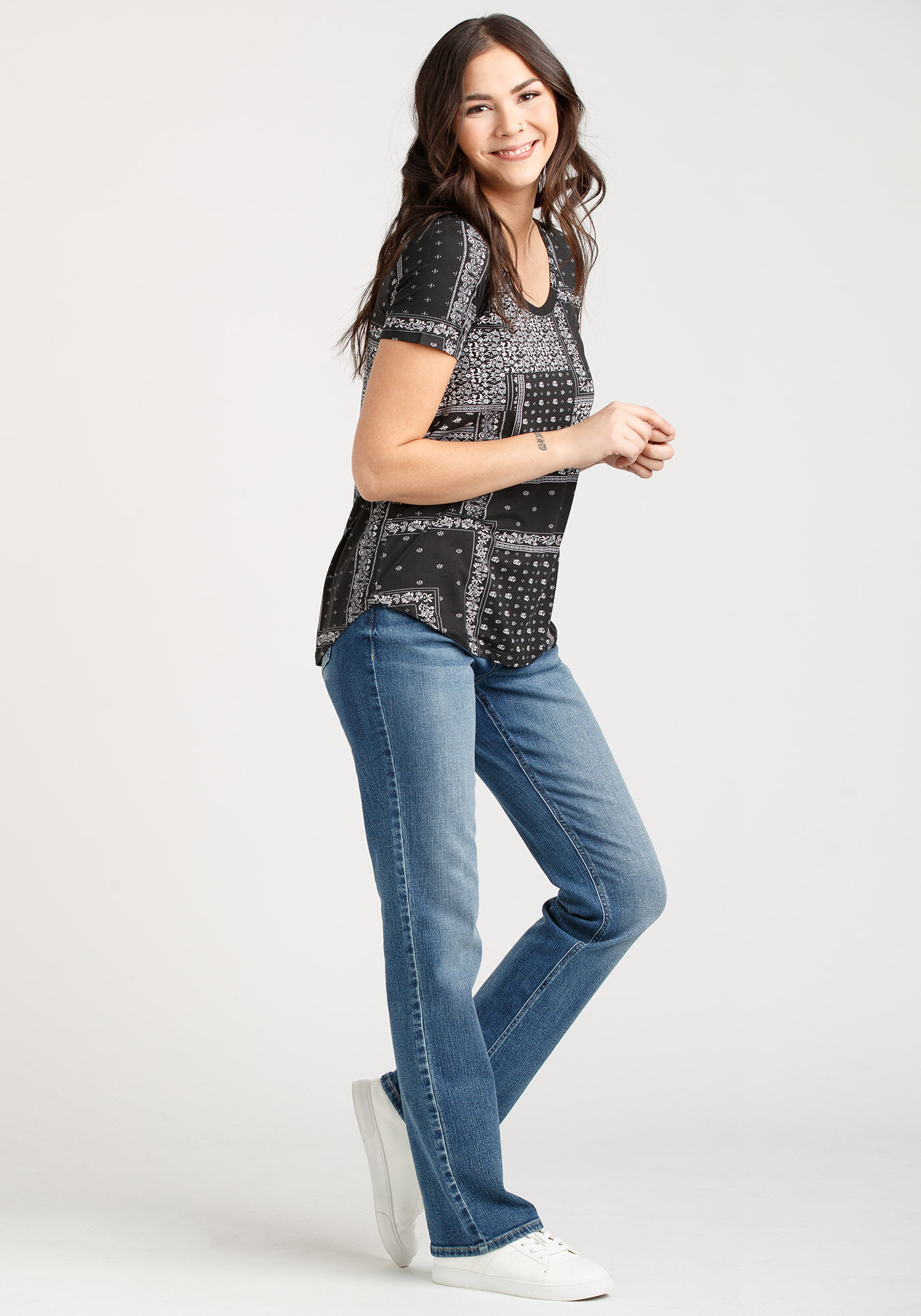 18+ Shirt With Bandana Print