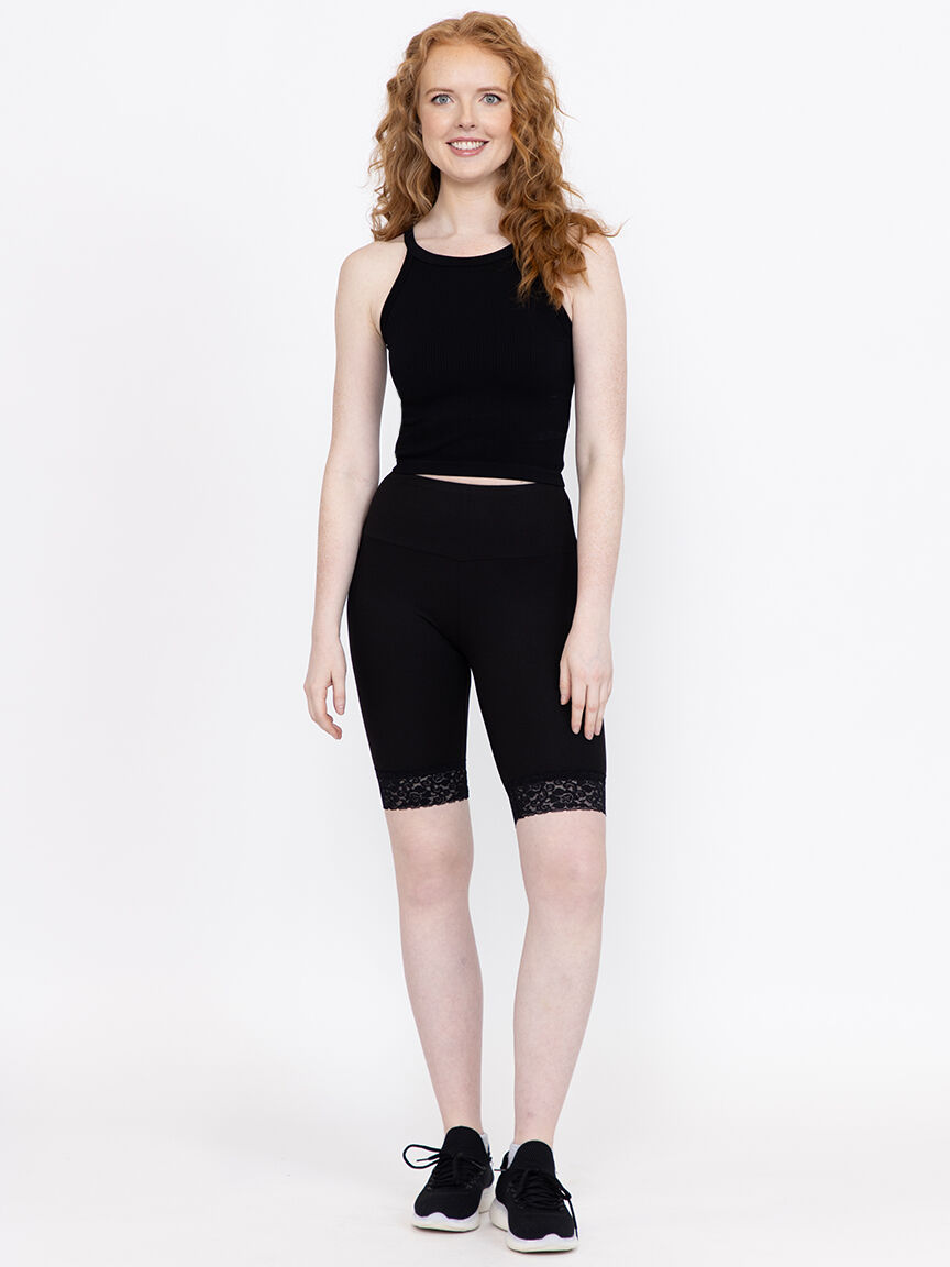 Women's Lace Trim Bike Short Warehouse One