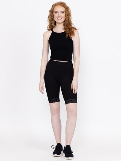 Women's Lace Trim Bike Short Women's Lace Trim Bike Short