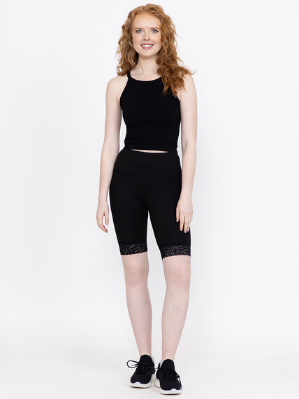 Women's Lace Trim Bike Short Women's Lace Trim Bike Short Image 1