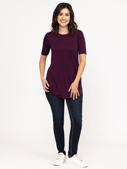 Women's Crew Neck Legging Tunic Tee Women's Crew Neck Legging Tunic Tee