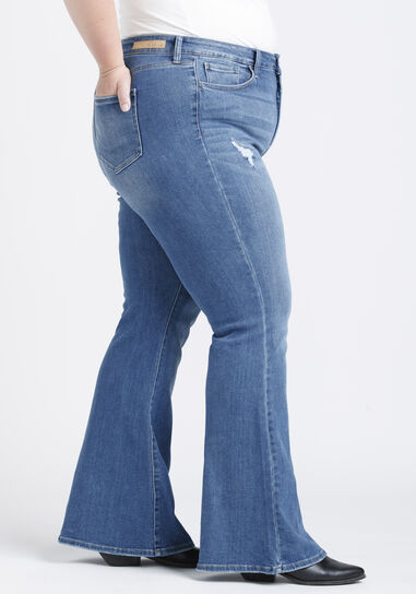 Women's Plus High Rise Super Flare Jean