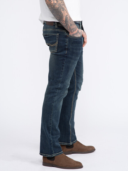 Men's Dark Wash Classic Boot Jeans Image 3