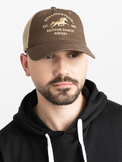 Men's Yellowstone Horse Embroidery Hat Image 3