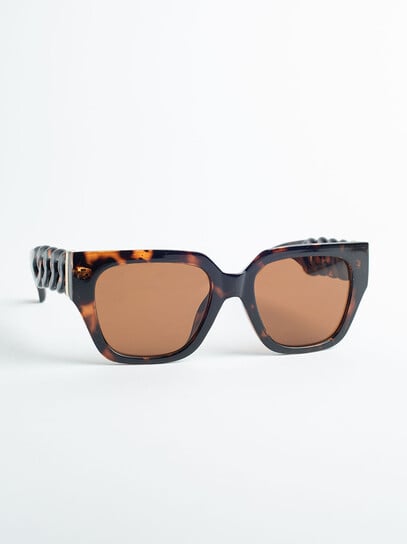 Women's Tortoise Lens Sunglasses