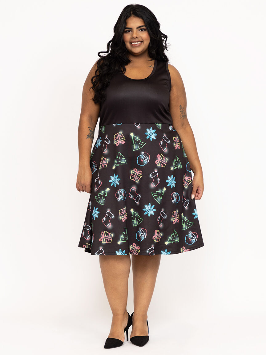 Women's Xmas Skater Dress
