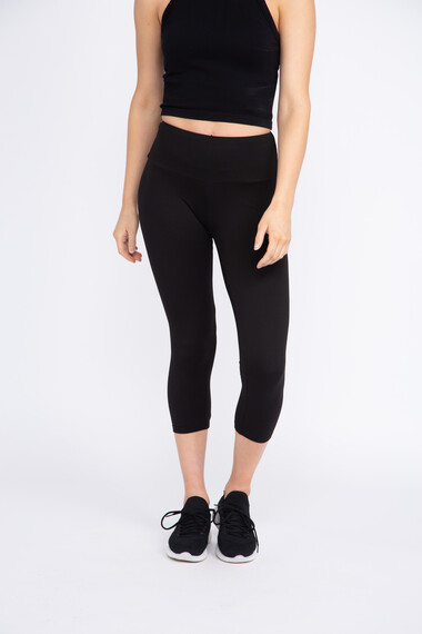 Women's High Waist Capri Legging Women's High Waist Capri Legging Image 2