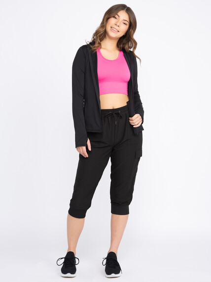 Women's Hybrid Cargo Capri Jogger Image 1