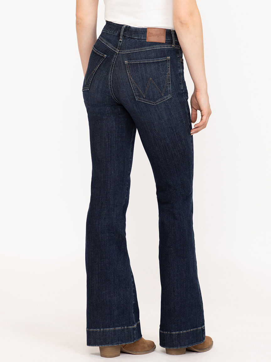Women's Bespoke High Rise Dark Wash Trouser Jean