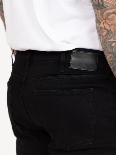 Men's Black Relaxed Slim Jeans Men's Black Relaxed Slim Jeans