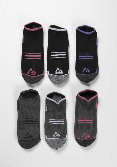 Women's 6Pk Trainer Socks Image 2