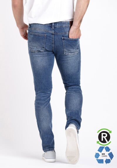 Men's Marbled Wash Skinny Jeans Image 2