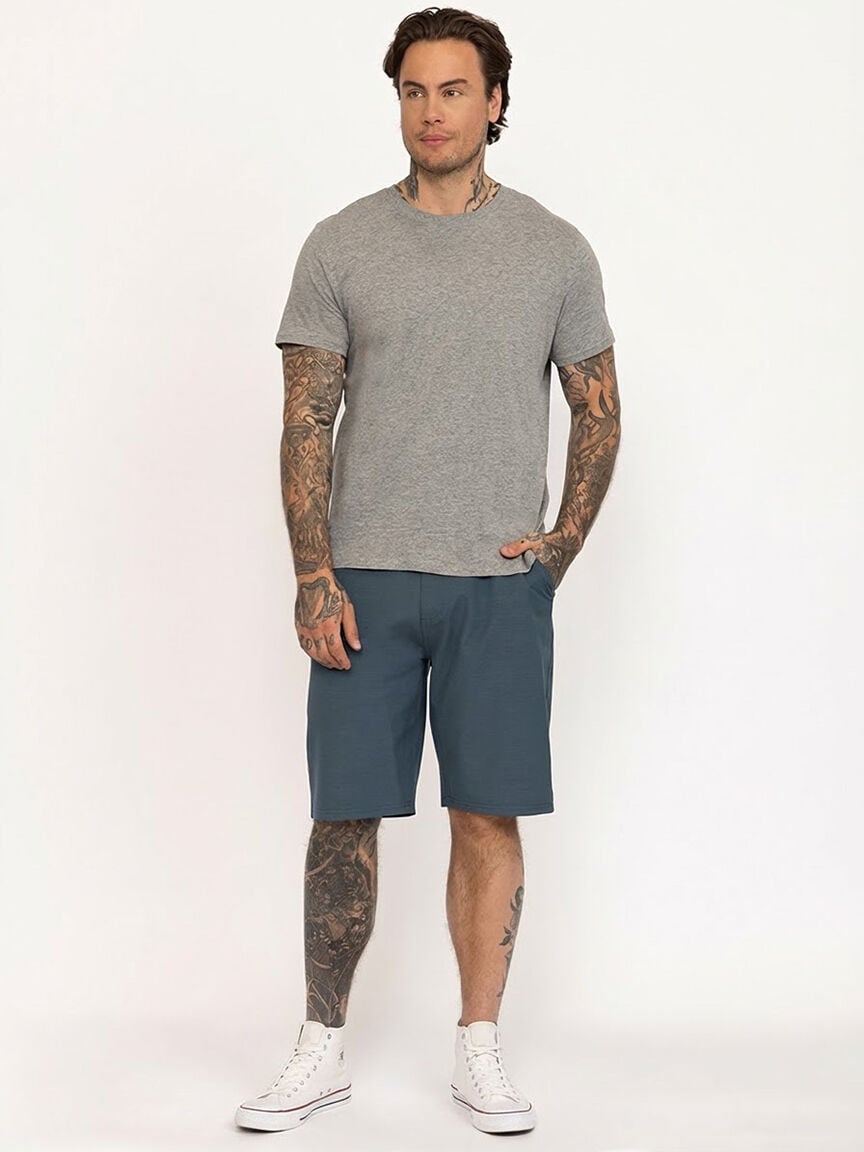 Men's Teal Hybrid Shorts