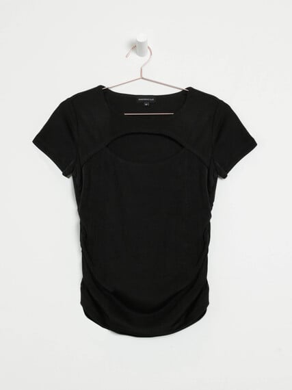 Women's Cut Out Side Ruched Top Image 6