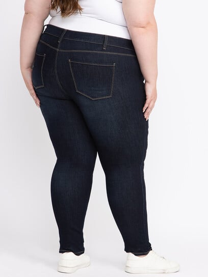 Women's Plus Dark Wash Skinny Jeans Women's Plus Dark Wash Skinny Jeans