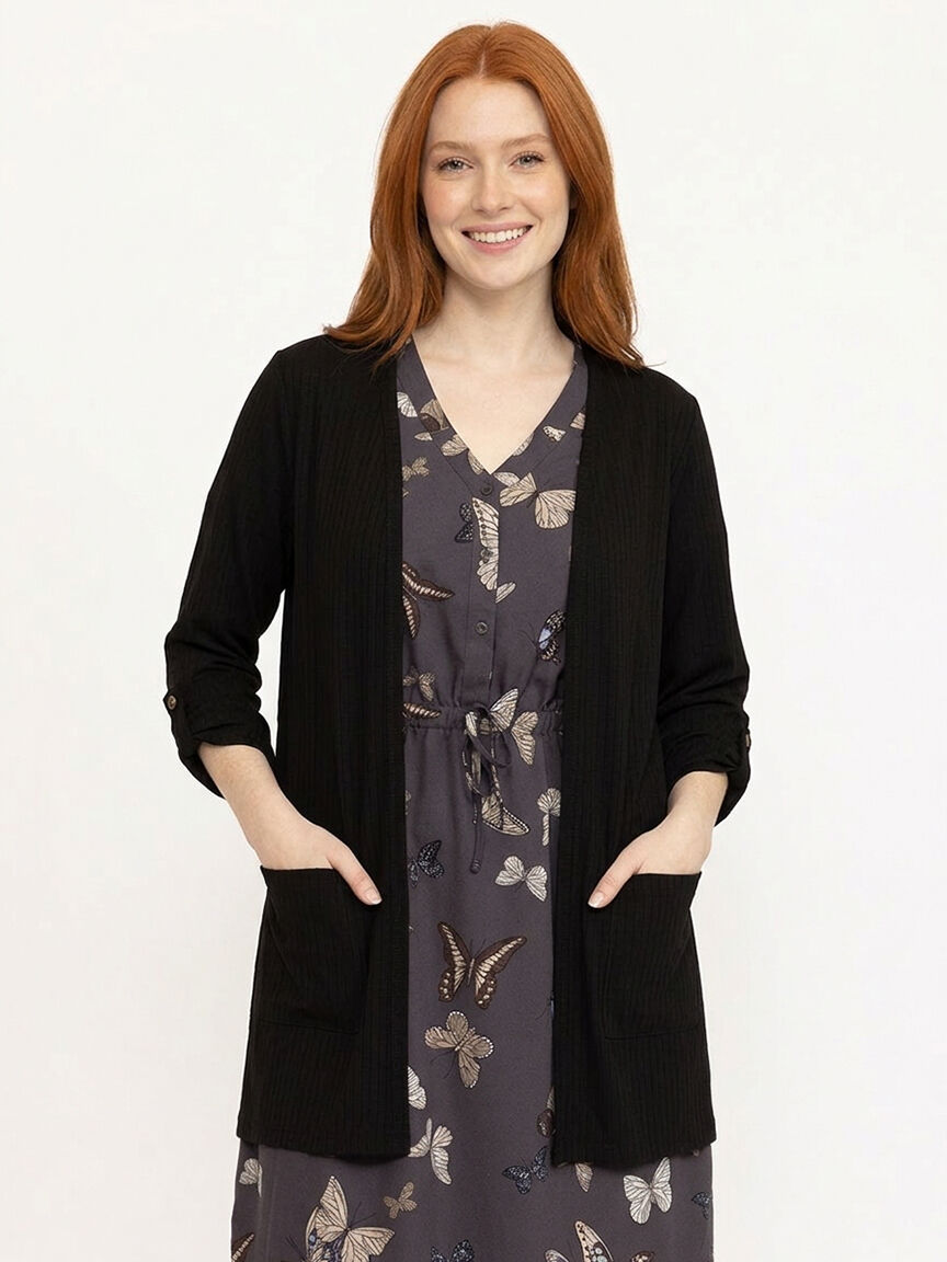 Women's Ribbed Cardigan