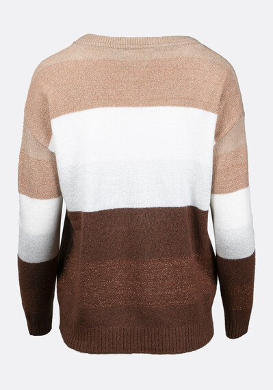 Women's Shimmer Stripe Sweater Image 6