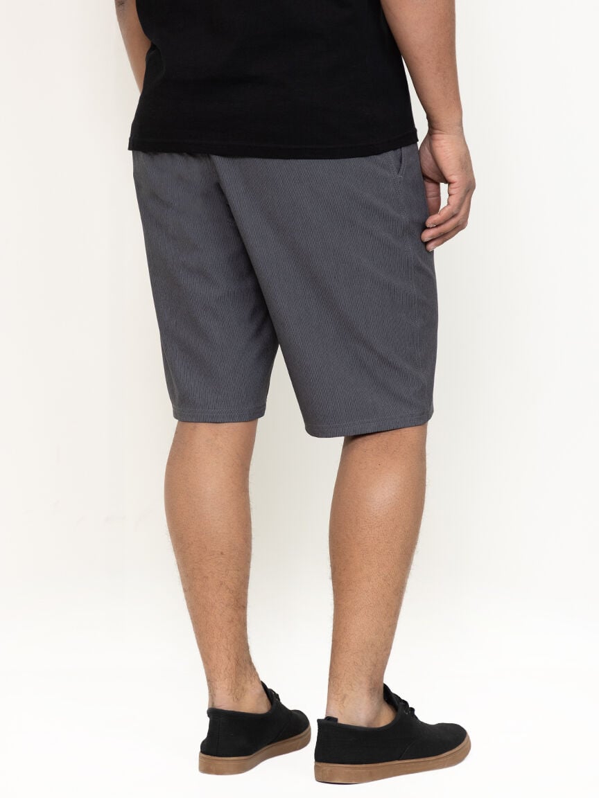 Men's Textured Grey Hybrid Shorts