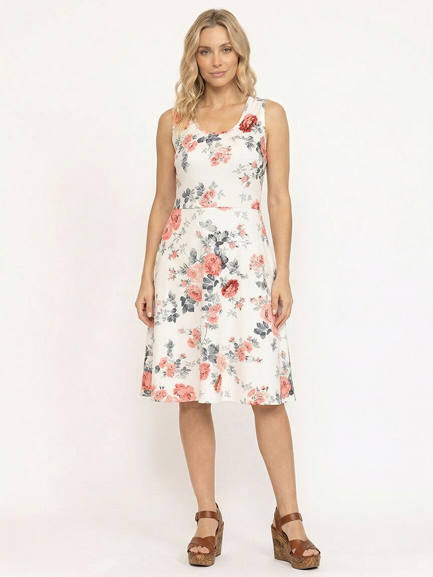 womens floral skater dress Chocolate Floral Flare Sleeve Skater Dress