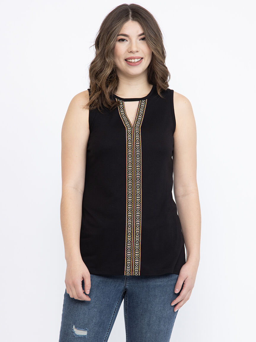 Women's Geo Keyhole Tank