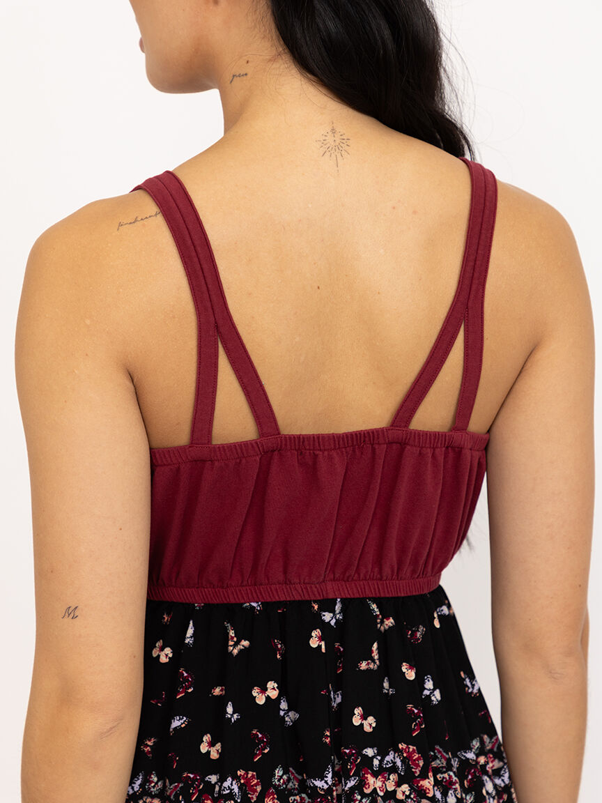 Women's Colour Block Maxi Dress