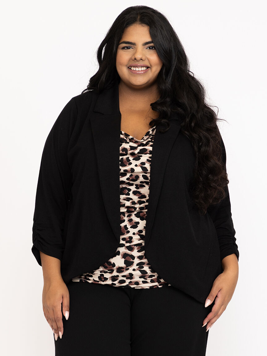 Women's Chiffon Back Blazer